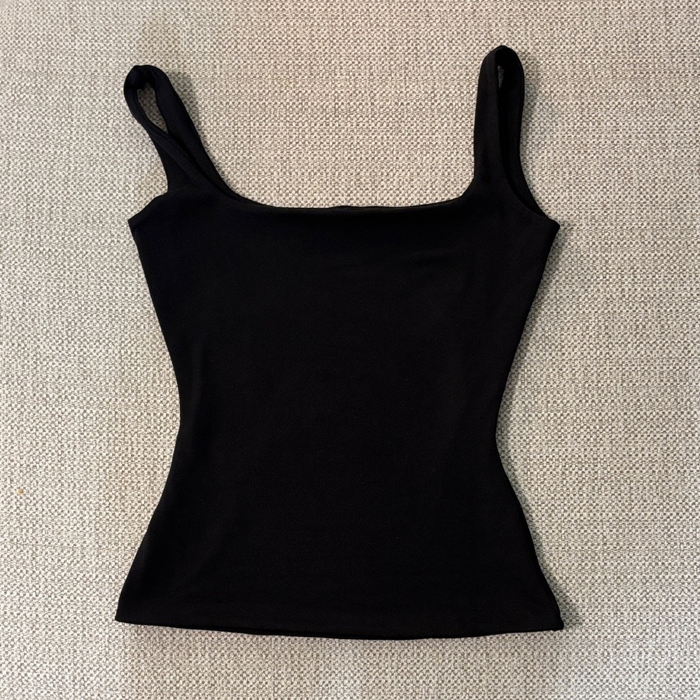 Double Lined Black Women's Tank Top